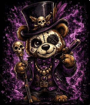 BARON SAMEDI BEAR T-SHIRT BLACK
