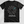 Black t-shirt with a graphic design and text saying living my best life with limited spoons on a gray background