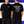 Black t-shirt with a design and kindness goes out of style text on the front and back worn by a person.